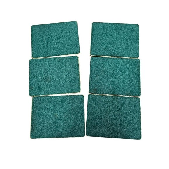 Set Of 6 Vintage Street Scene Coasters By Seerey Lester Signed Rectangle Retro - Picture 3 of 16